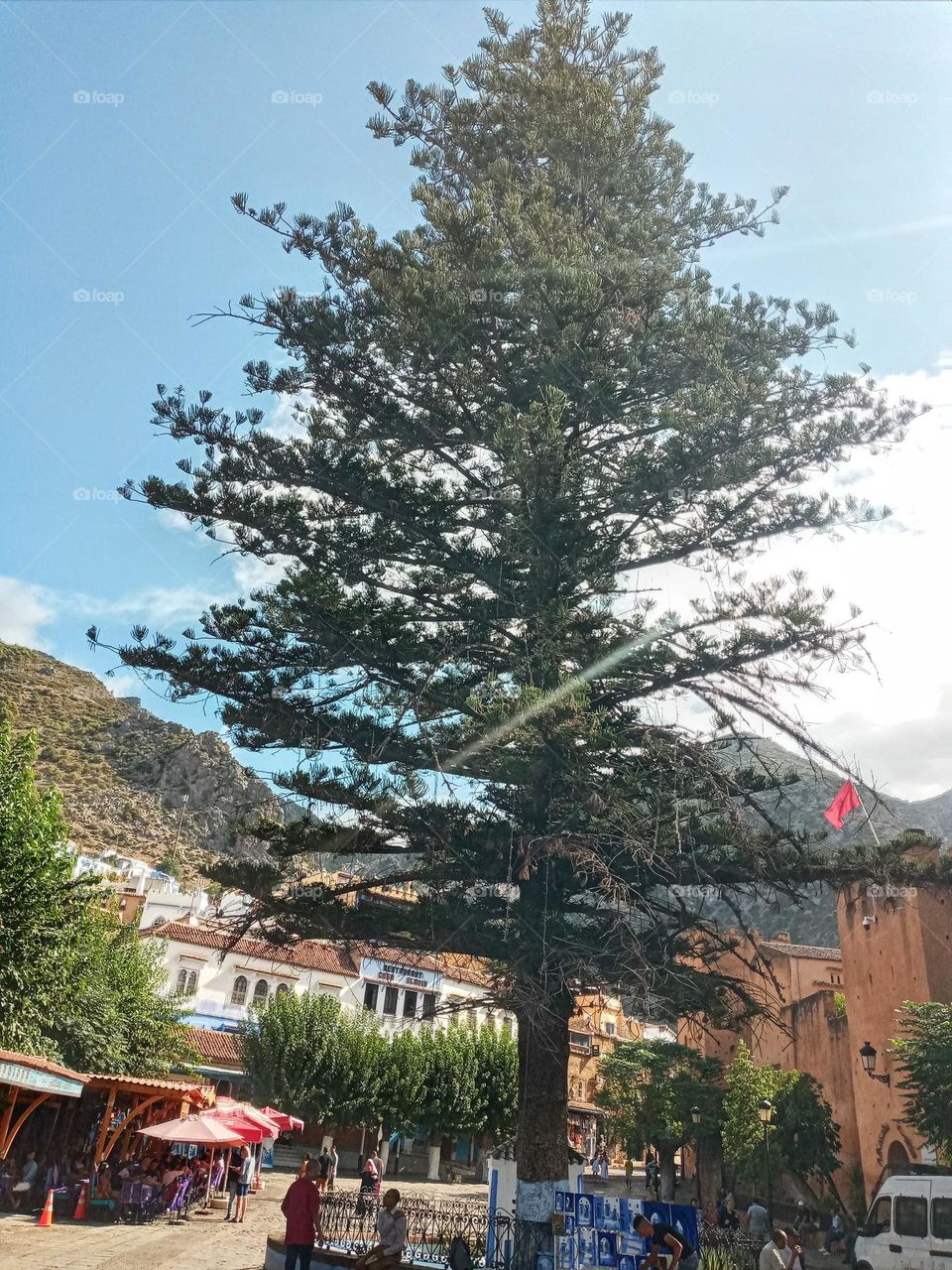 Beautiful place in chefchaouen city of morocco