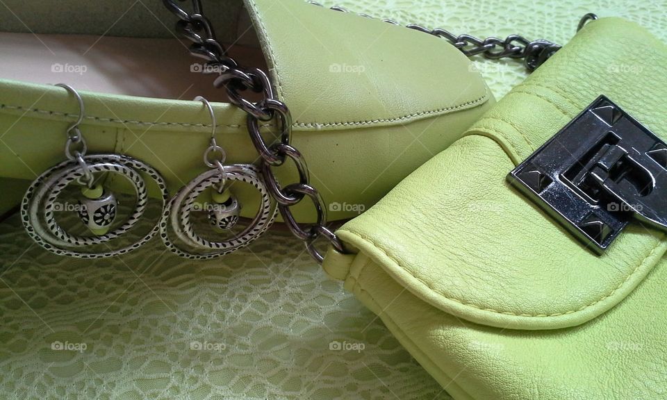 lime green fashion accessories