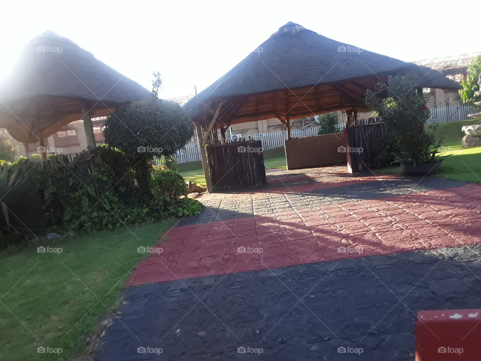 A rest place outside the business structure