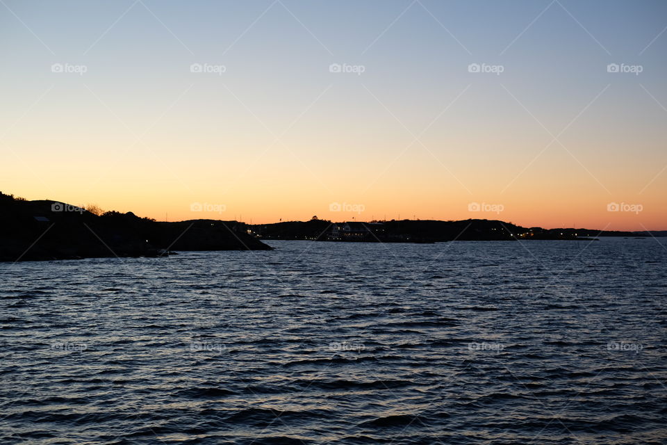 Water, Sunset, Dawn, No Person, Sea