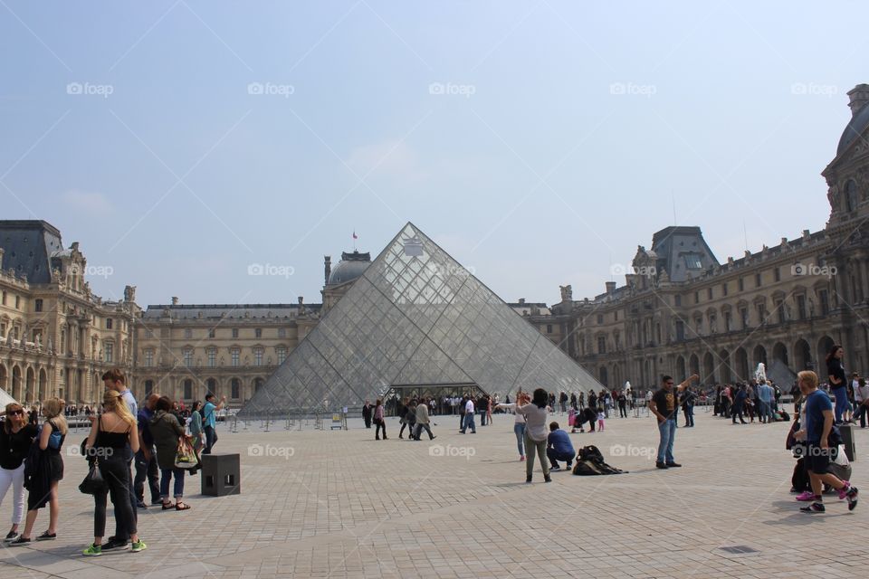 The Louvre, Glass pyramid 
Paris, France 