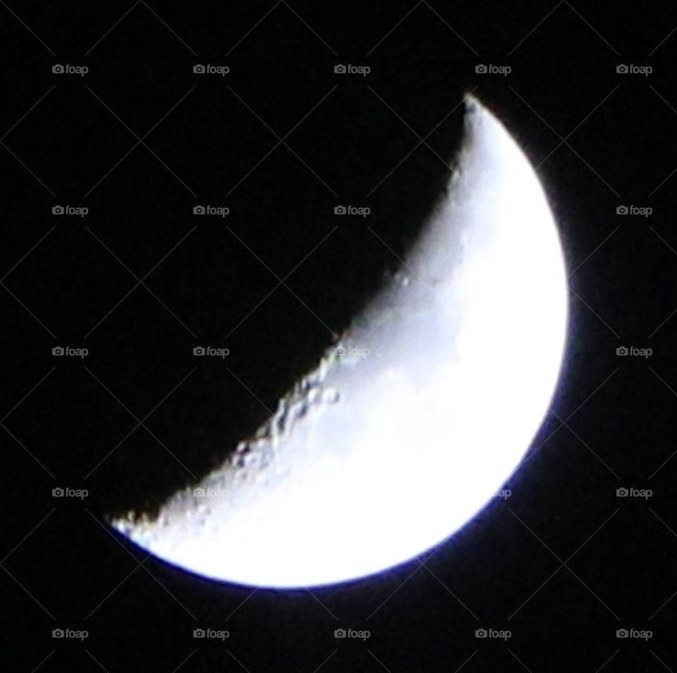 The moon of my town in a very beautiful night.