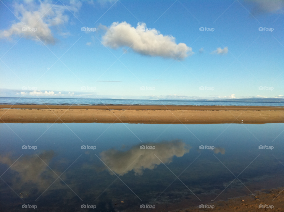 beach cloud reflection turnberry by 123smaller