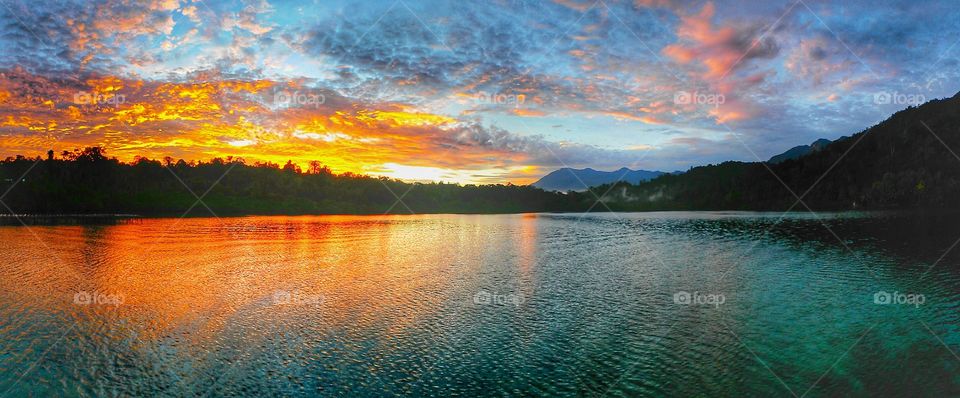 sunset at Ora beach