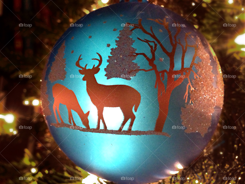 blue tree christmas ornament by KSchreiber18