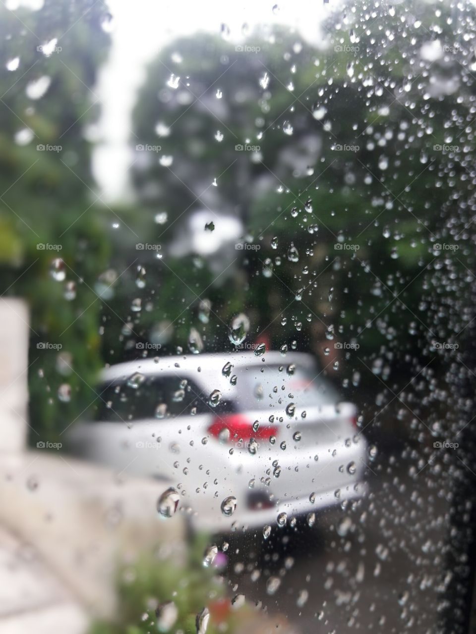 a rainy day.