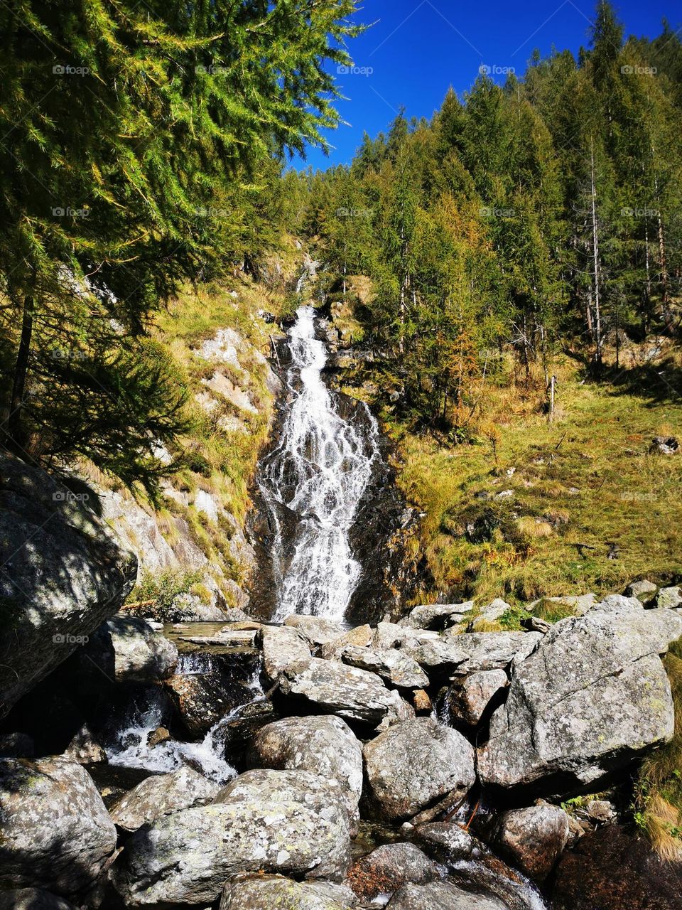Waterfall in mountain