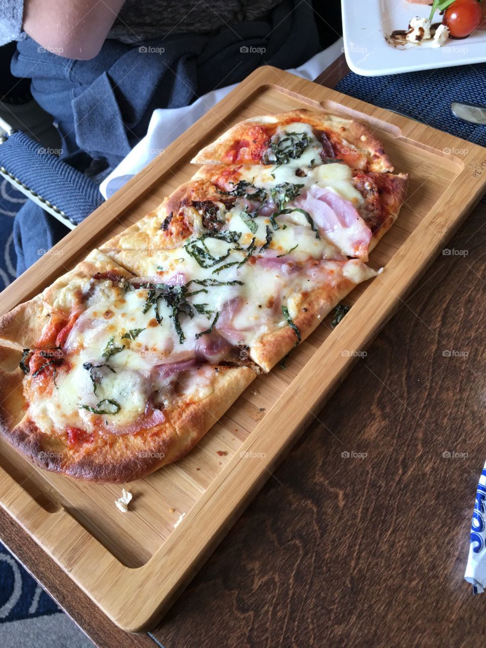 Delightful flatbread served at the Fairmont