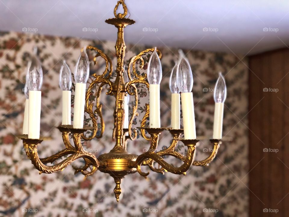 Old vintage chandelier