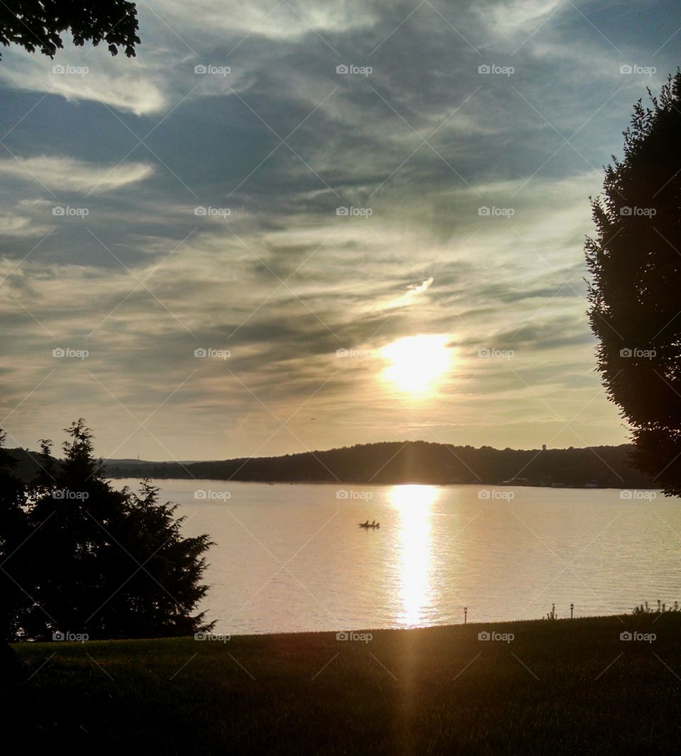 Lake Hopatcong Sunrise. I took this pic on July 19,2015 early in the morning, Lake Hopatcong, NJ