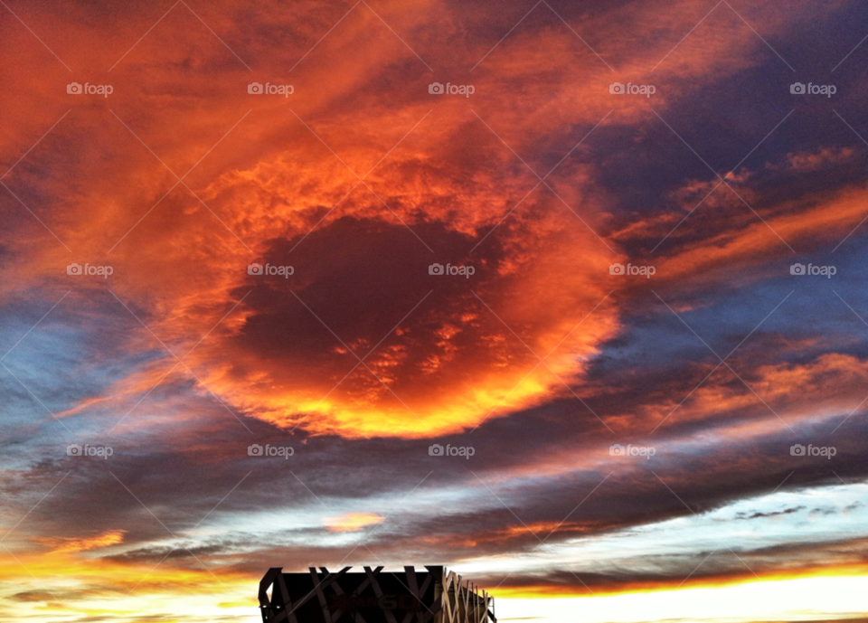 sky red colors sunset by selecshine