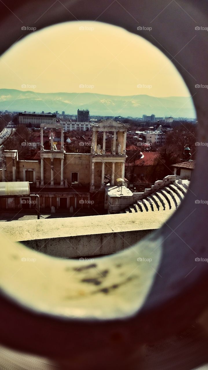 Roman theater in Plovdiv . Taken at Old Town Plovdiv, Bulgaria 