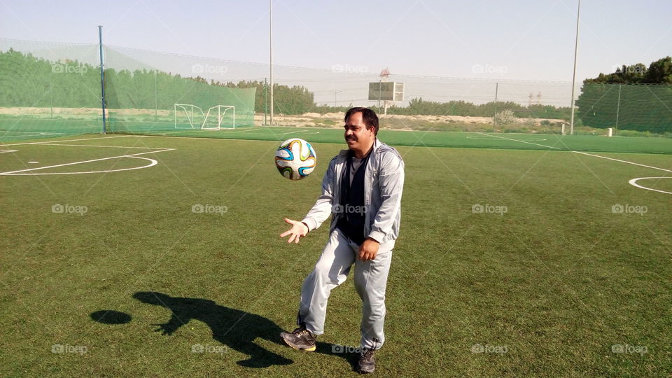 Football match at Sharjah UAE
