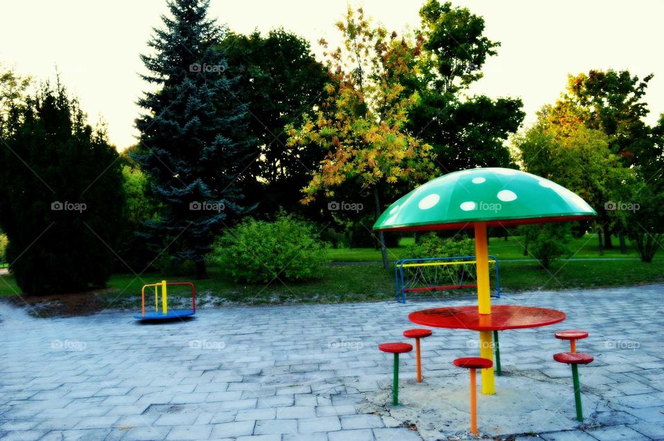 playground in city park