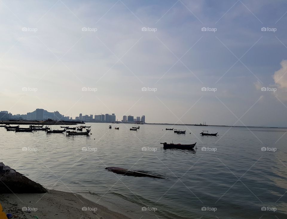 boat in sea, Malaysia