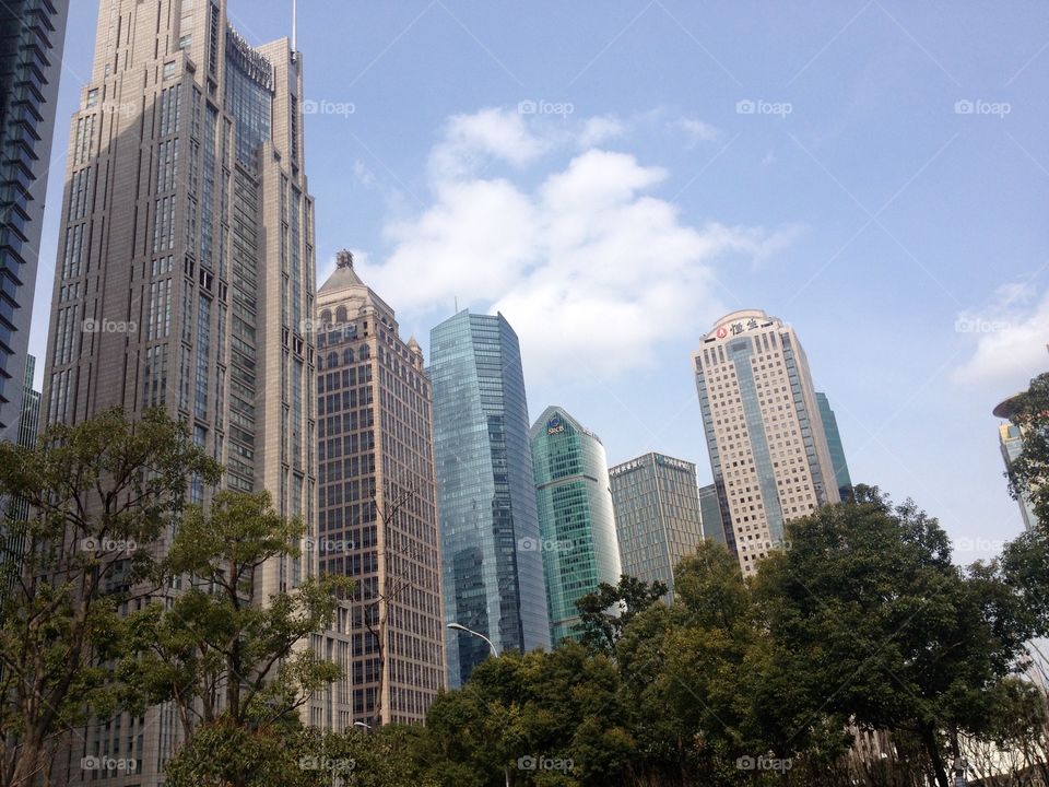 Shanghai business city center