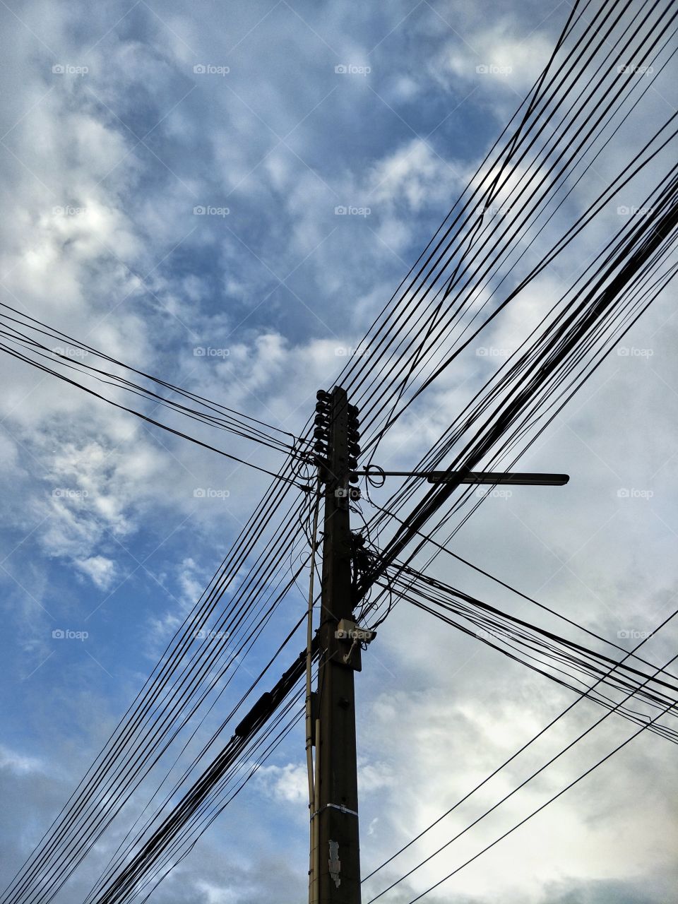 Electric pole for energy.