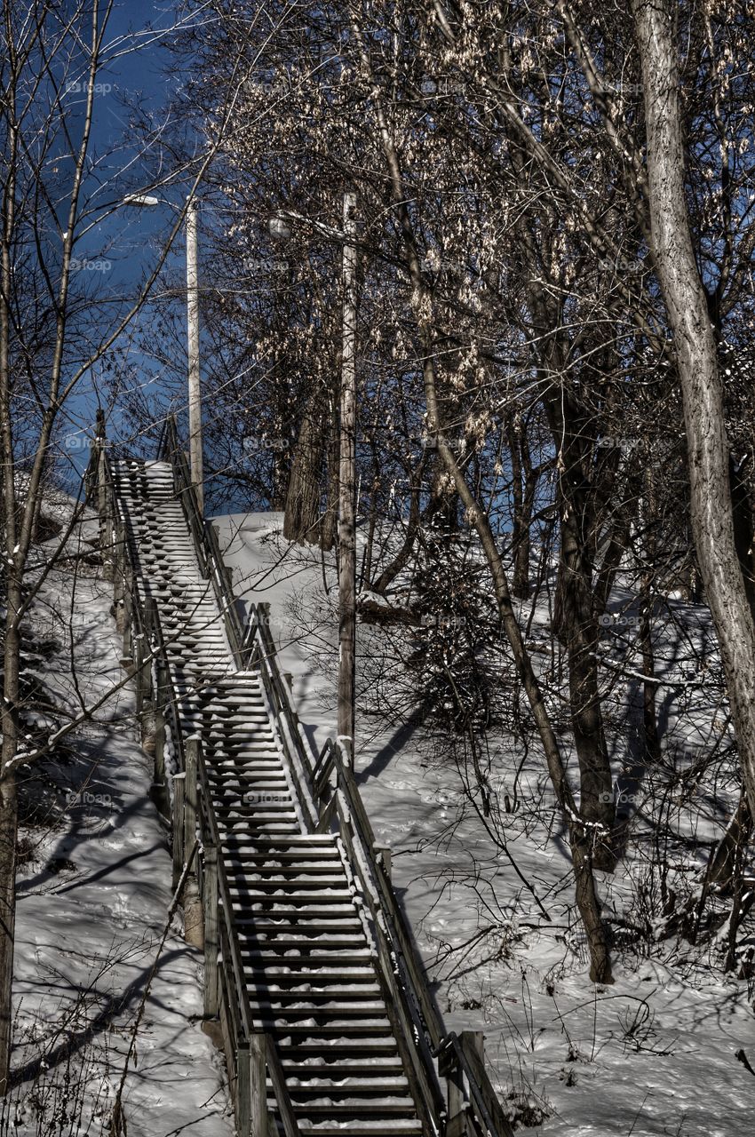 Looking Up Stairs