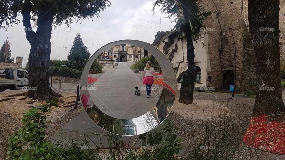 Mirror at Bergamo, Italy