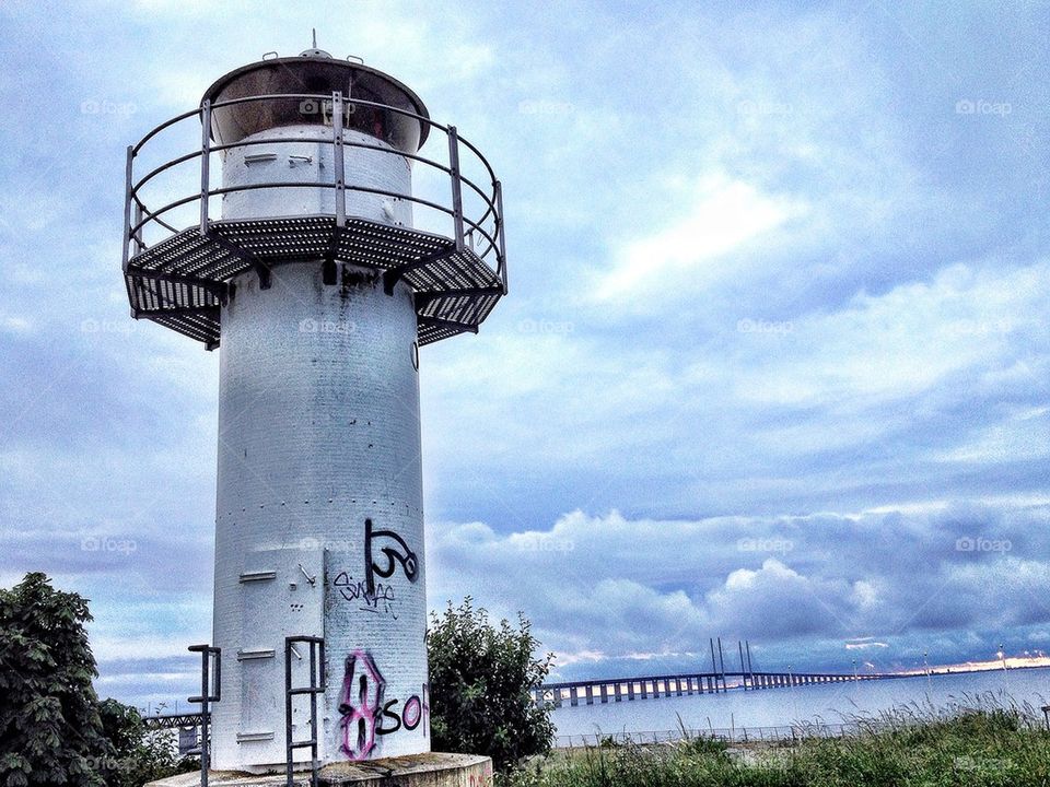 Light House with bridge view