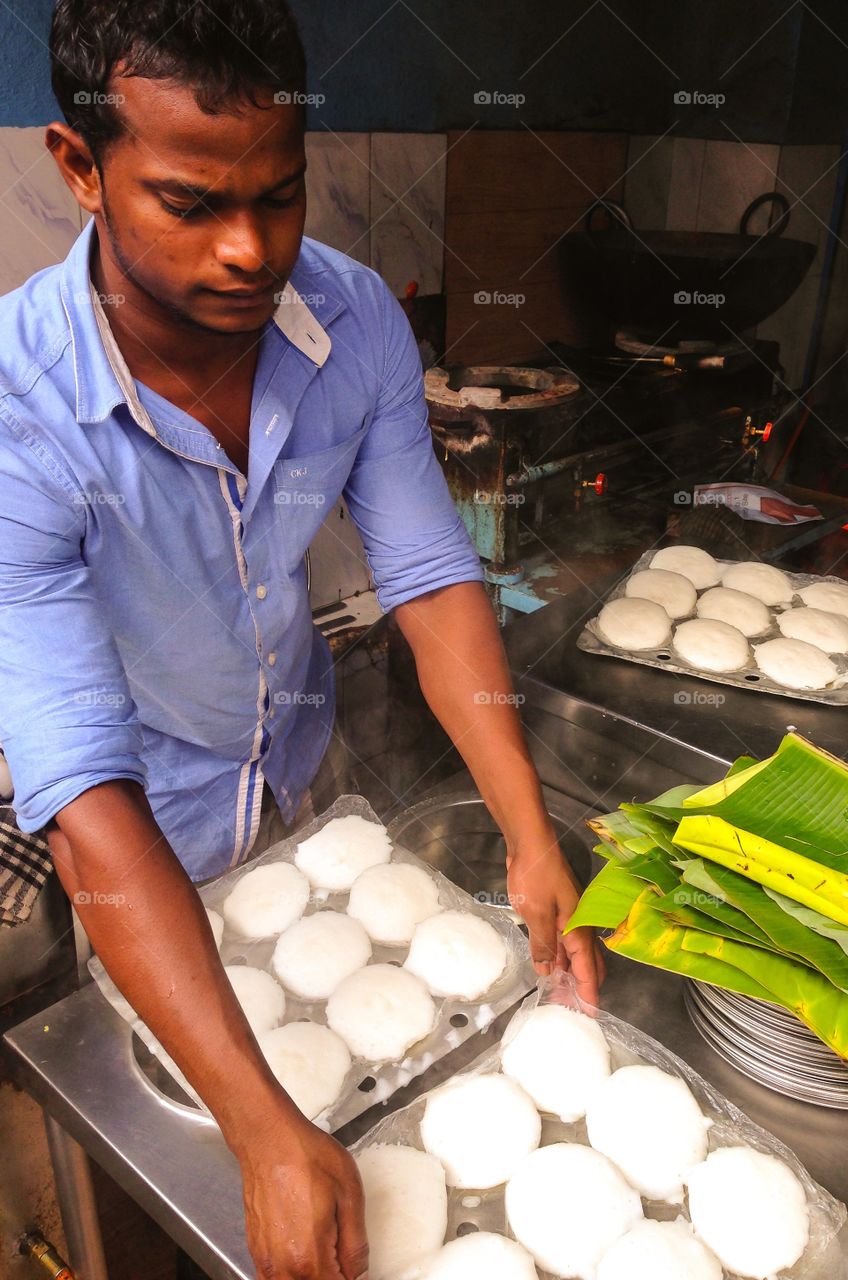 Street food cook