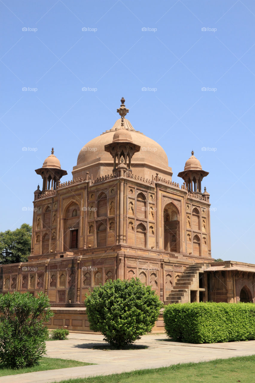 Old building in khusroo Bagh, allahabad, uttar Pradesh, India