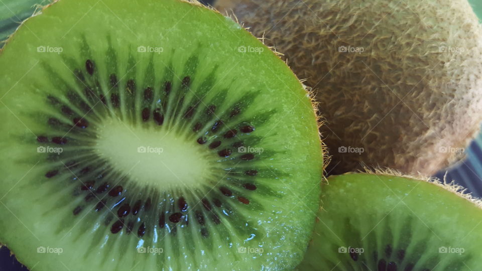 Kiwi fruit closeup