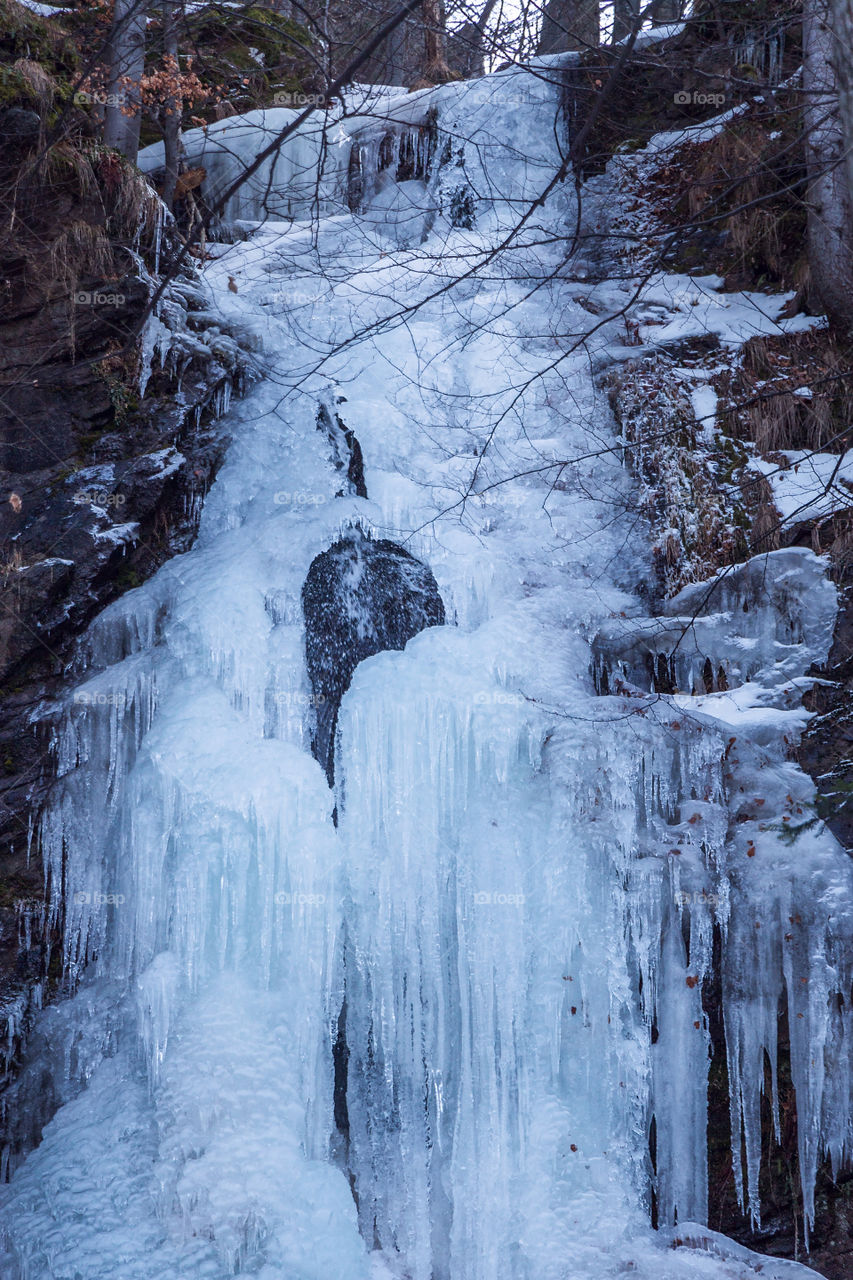 Frozen waterfall 