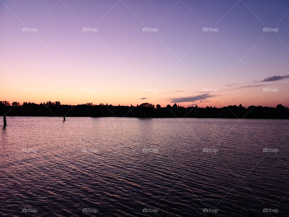 Orange and purple sky