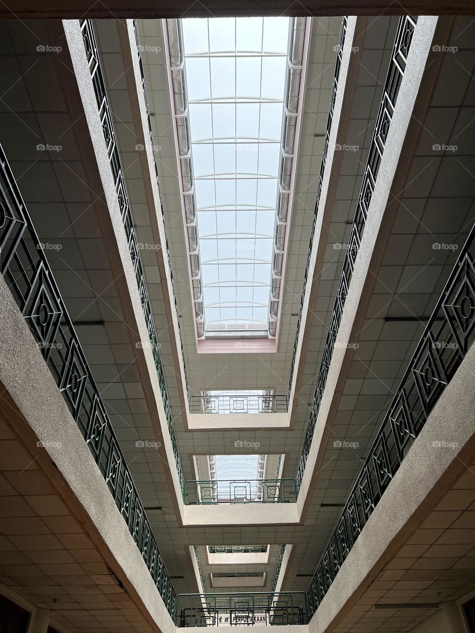 Taking a photo inside a school building