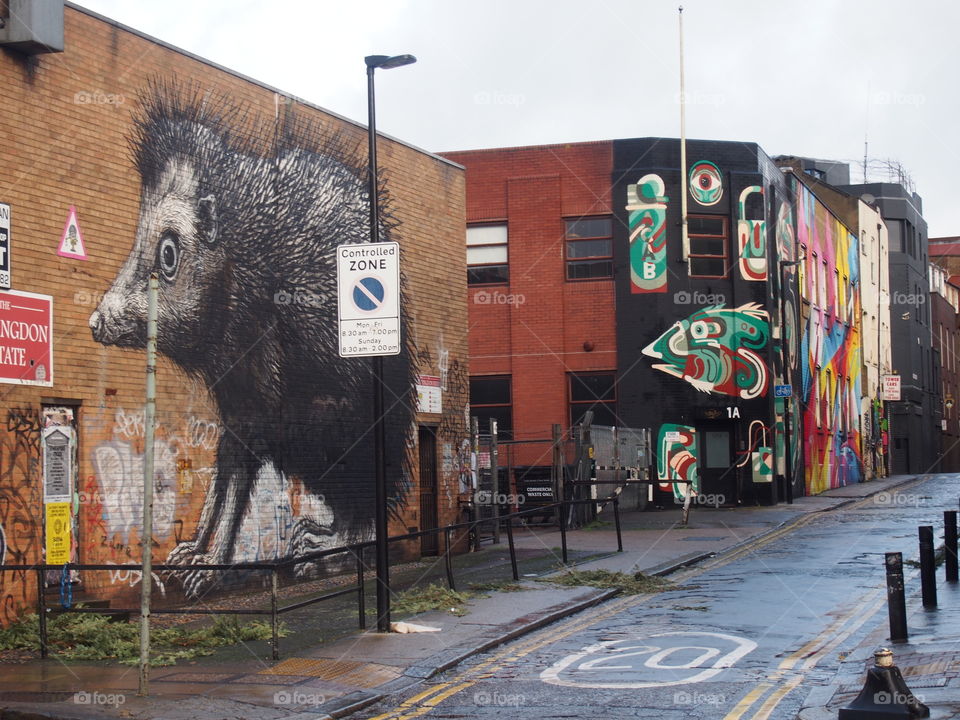 Graffiti in London street