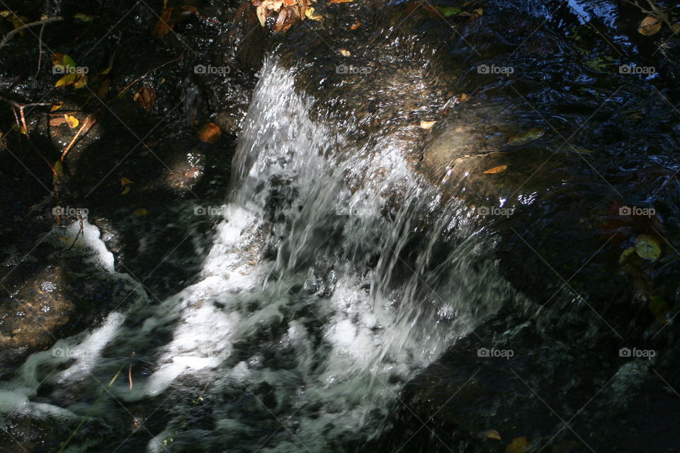 Sunlit Waterfall 