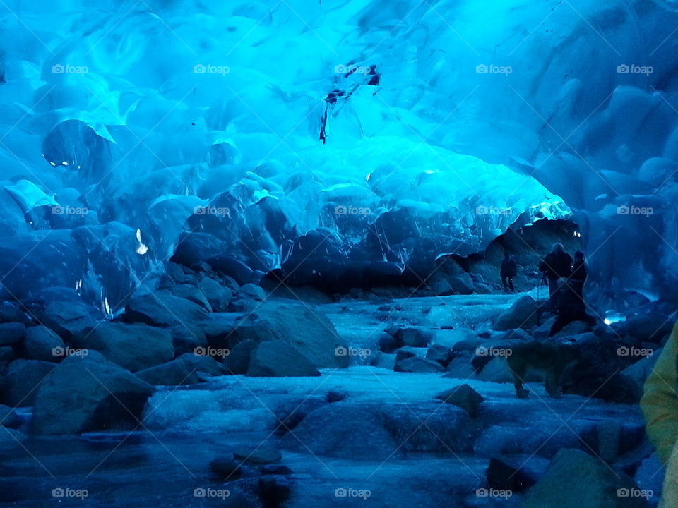 Mendenhall Glacier Cave. Ice cave.  My fiance purposed here. 