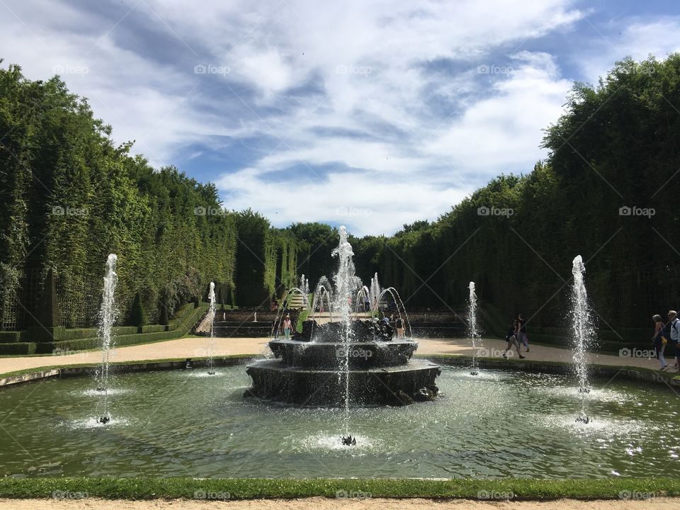 Fountain at the Versaille Gardens, France