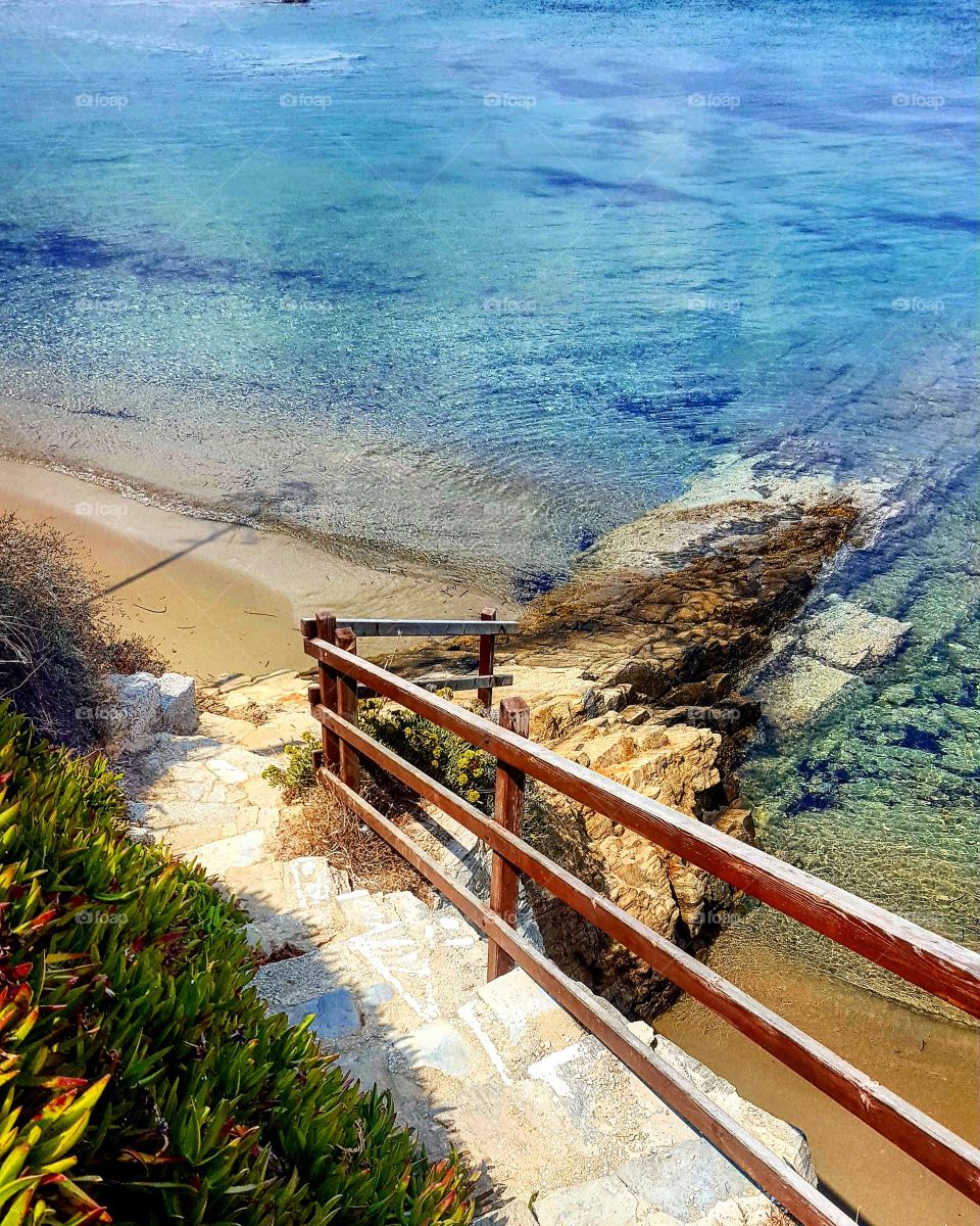 Stairway at beach