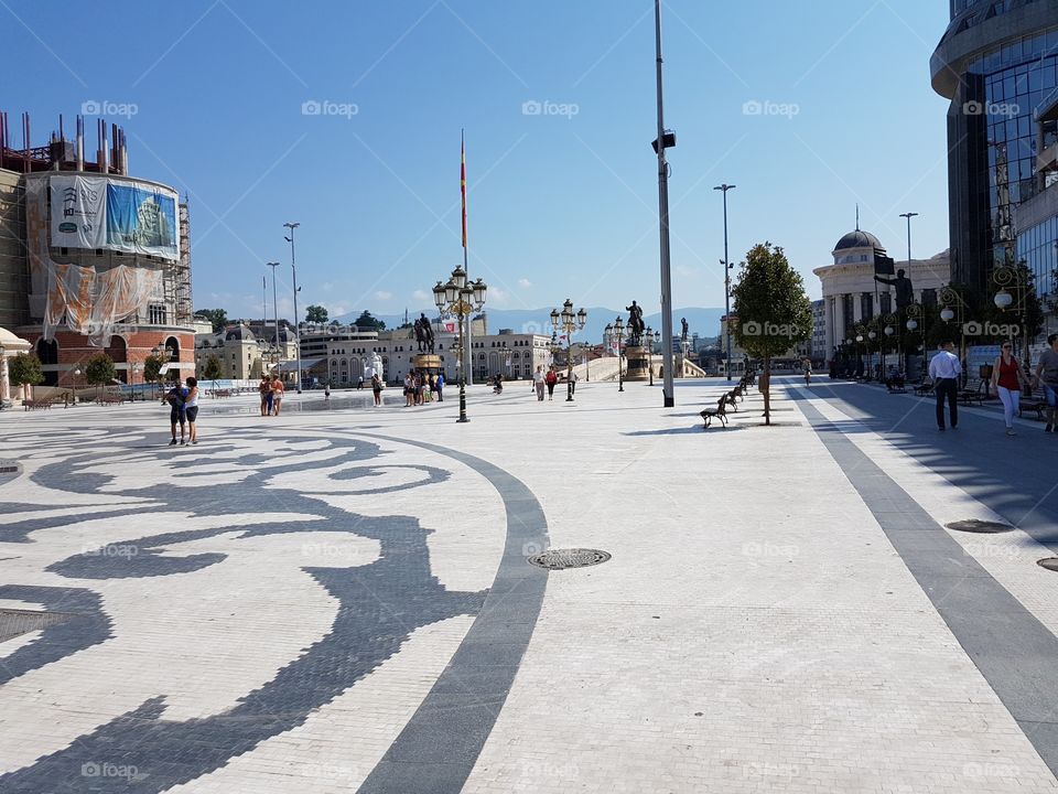 skopje macedonia city center