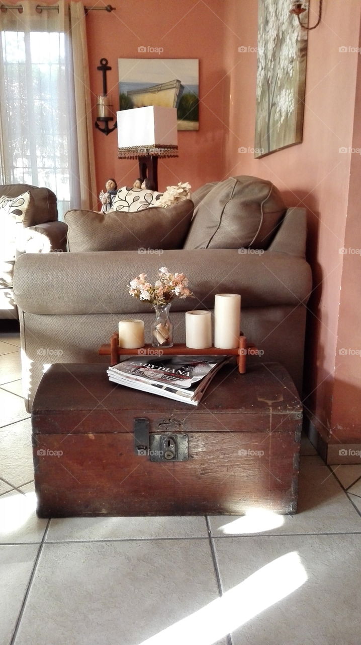 En buen día para tomar una foto de la decoración de mi esposa!!!