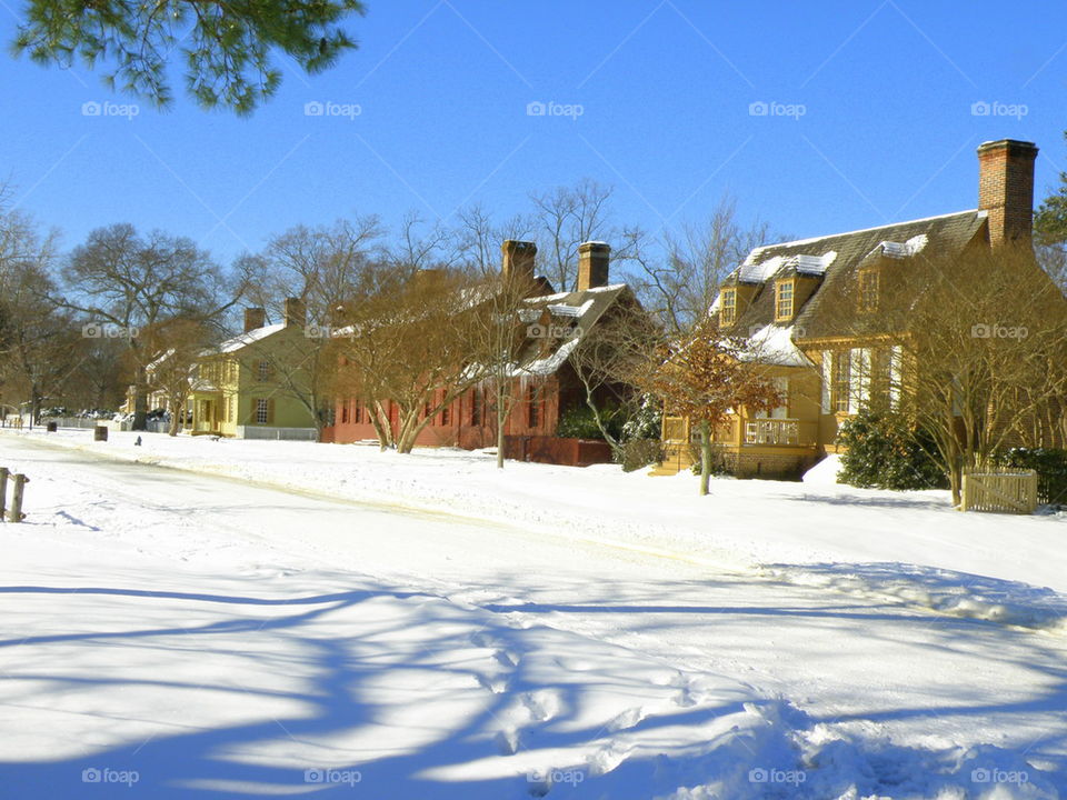 Snowy Williamsburg. We don't have snow in Williamsburg very often but when we do it is spectacular.