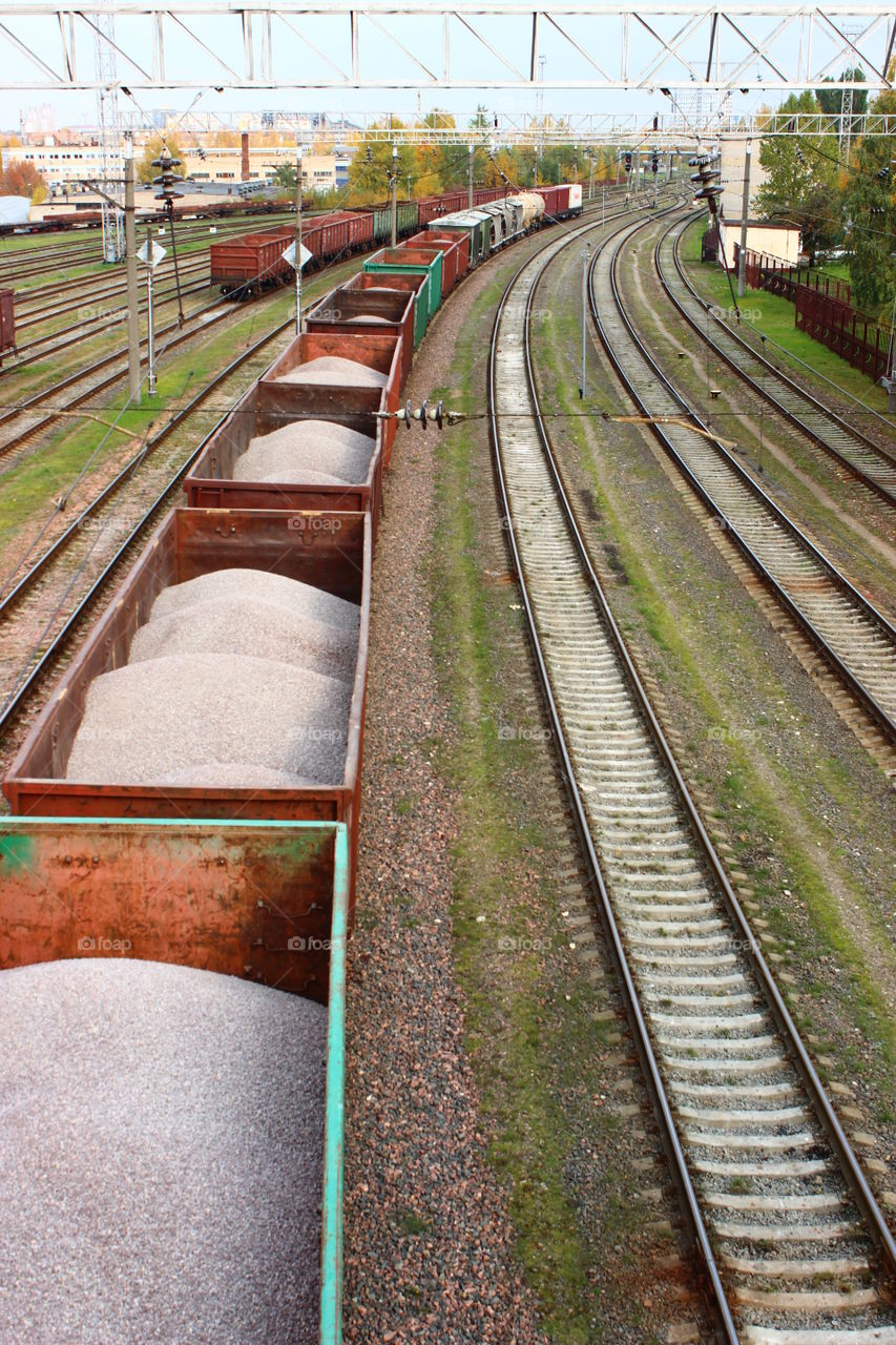 train perspective lines