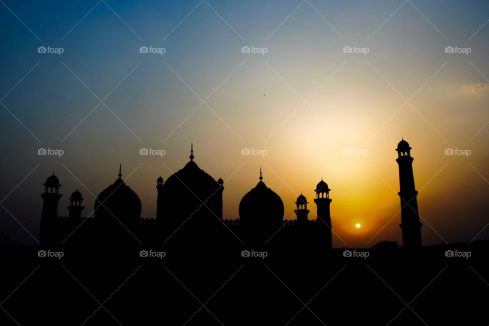 sunset muslim pakistan lahore by paulcowell