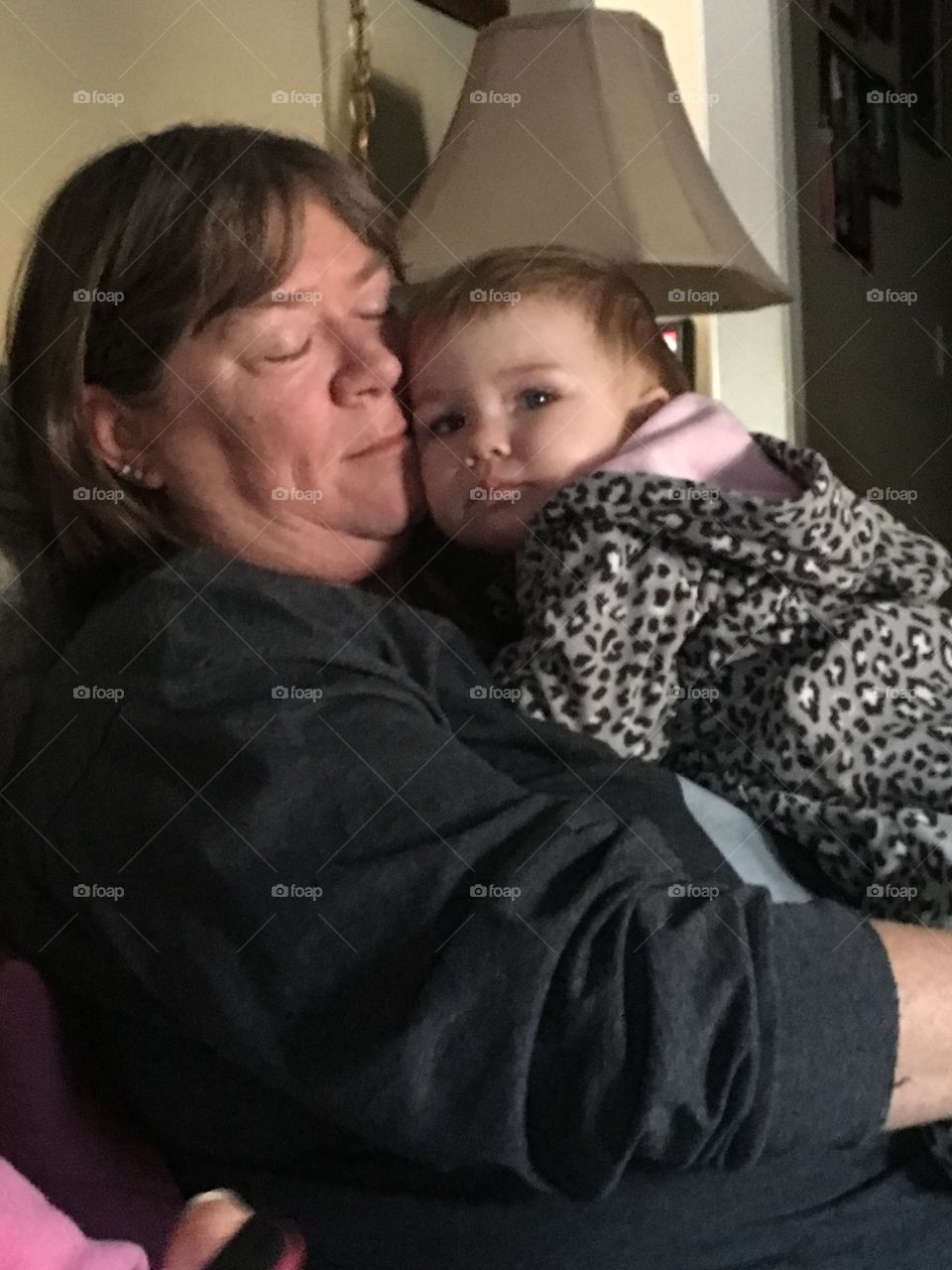 Baby love for grandma 