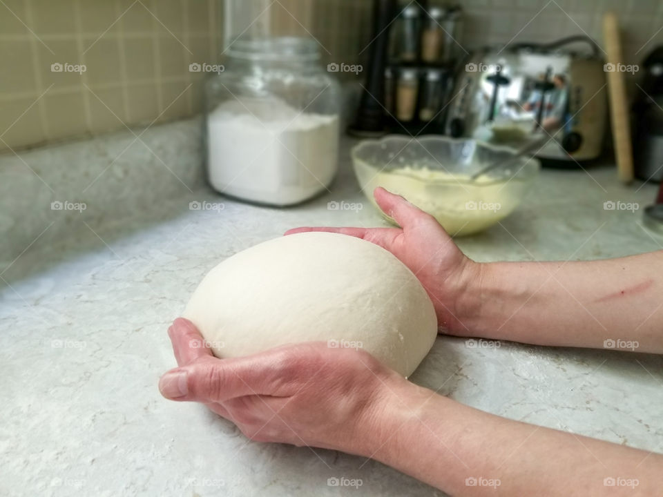 Home cooking  - preparing dough for baking