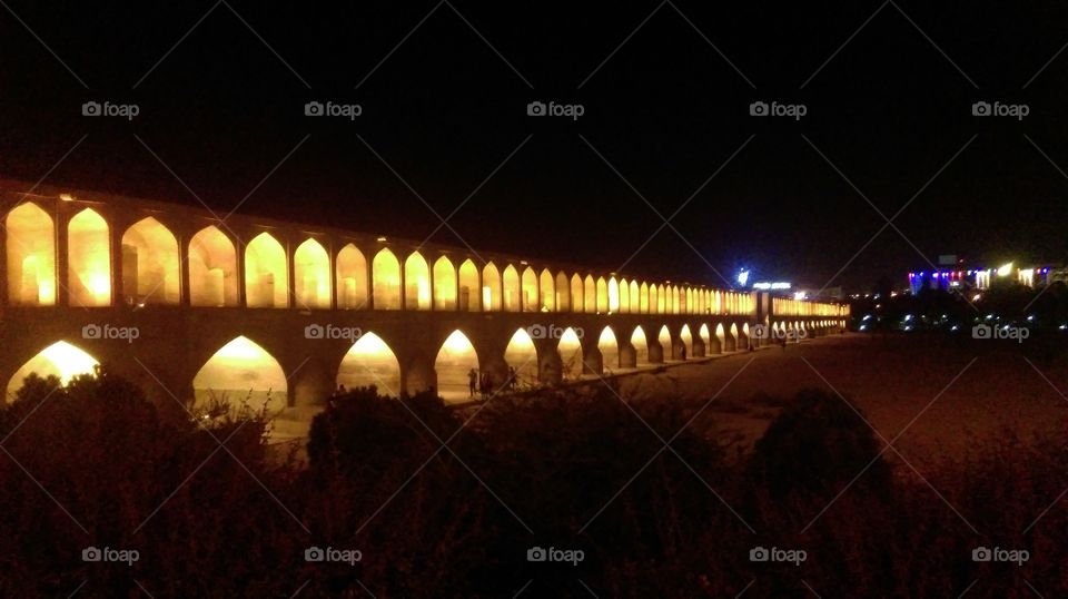 33 birdge of esfahan iran,amazing night