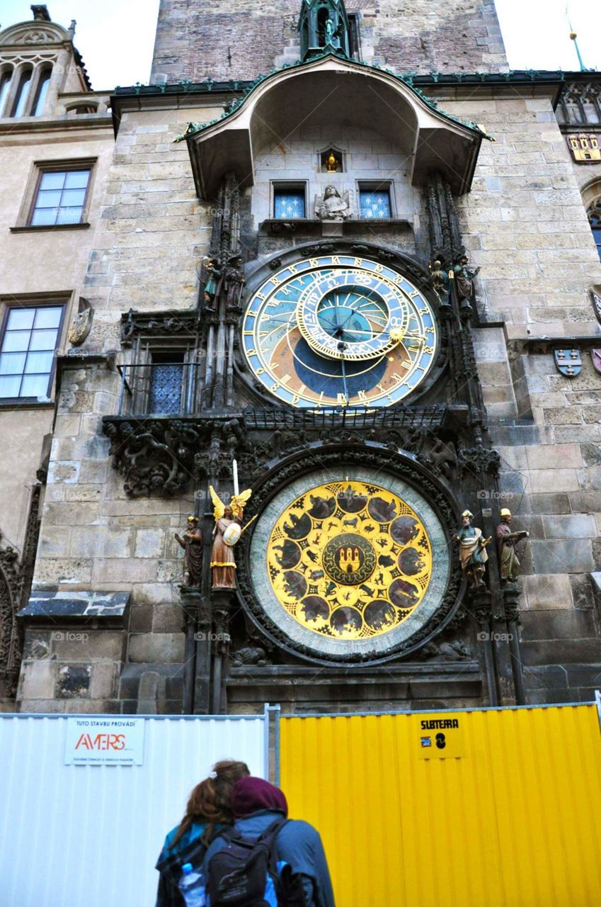 prague astronomical legend clock old town