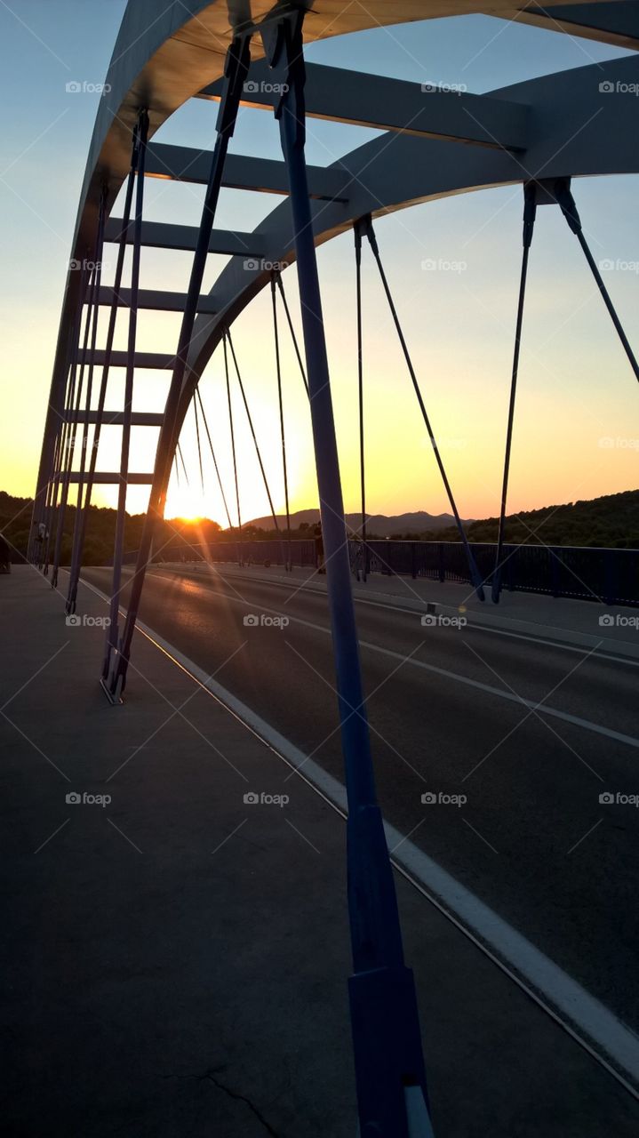 Sunset at the bridge