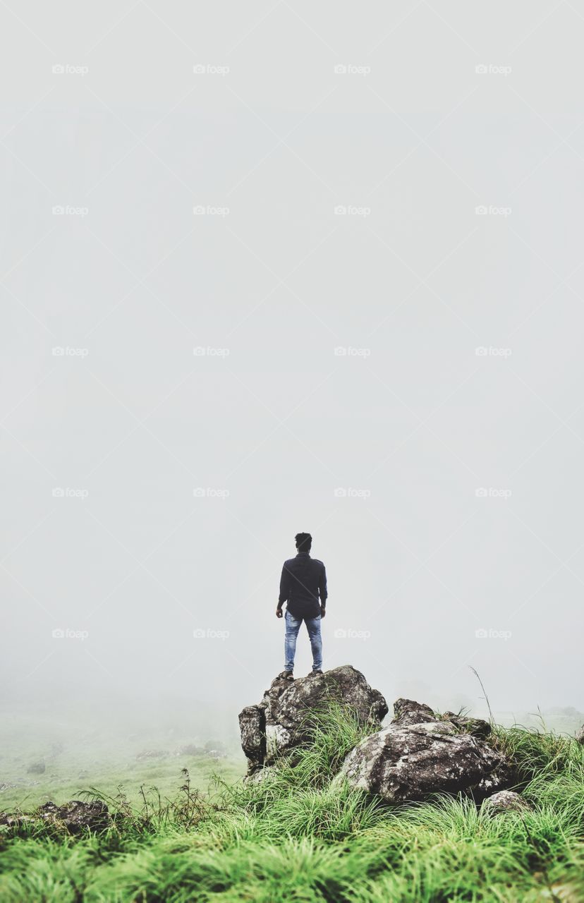 Foggy Hill, Ponmudi, Kerala, India