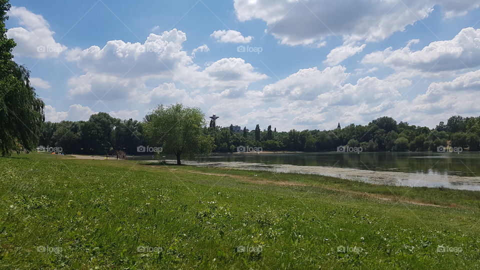 Hungarian lake summer