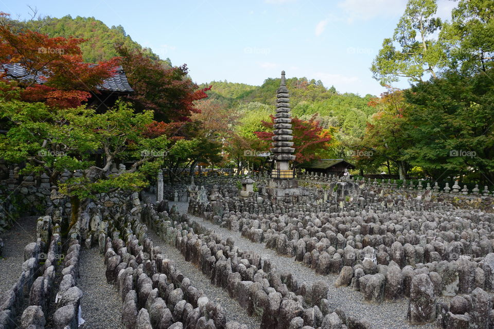 Adashino Nenbutsu-ji Temple and cemetery 