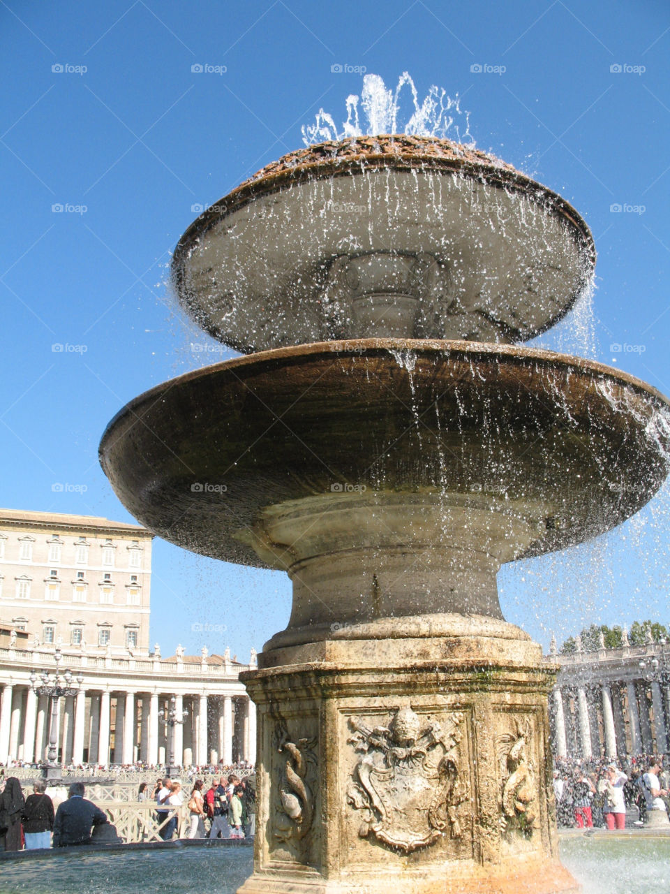 italy fountain rome vatican by adam29