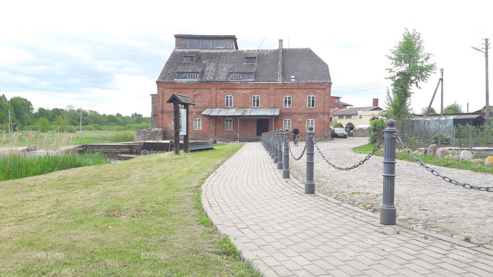 Lithuanian water mill. Vieksniai.